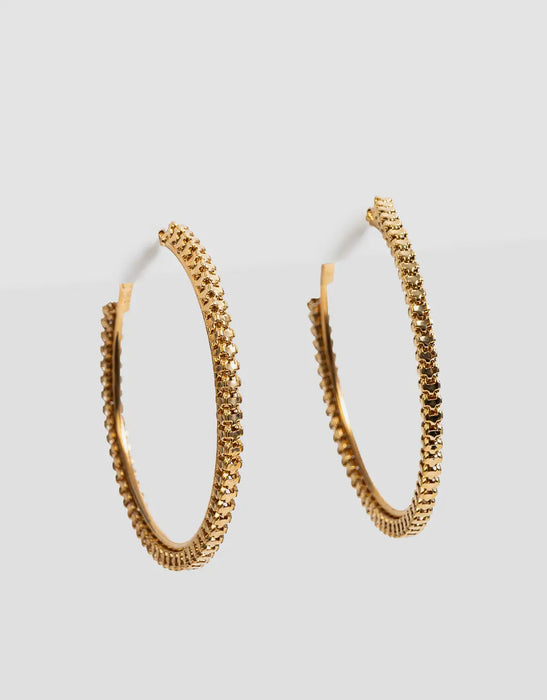 TODOMODA | Textured Hoop Earrings - Stylish Fashion Accessories for a Trendy Look