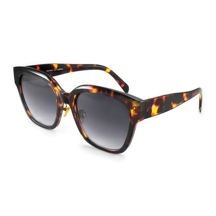 Infinit | Pampita's Toledo Carey Sunglasses - Stylish Gray Degrade Lens | UV400 Protection & Trendy Fashion
