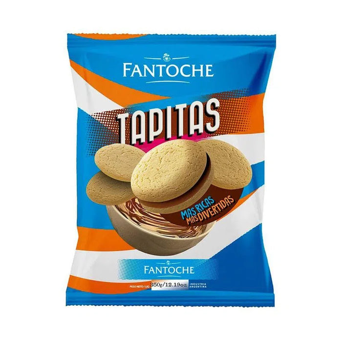 Tapitas Para Alfajores de Maicena Cookies de Coco Ideal para Alfajores de Amido de Milho da Fantoche, 350 g / 12,19 oz (embalagem com 3) 