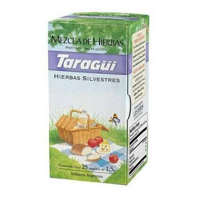 Taragüi Herbal Mix Saquinhos de Chá Ervas Digestivas Naturais Ideal para Depois das Refeições, 25 saquinhos de chá 