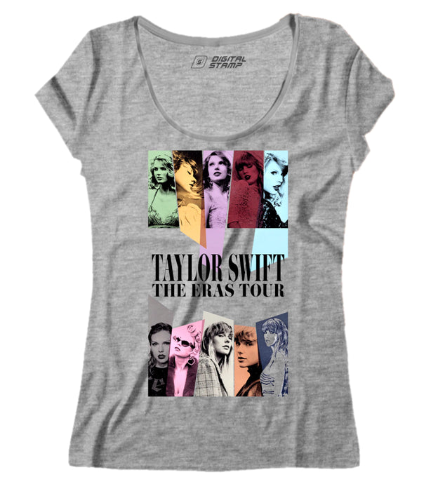 Taylor Swift Women's The Eras Tour 01 Premium Quality Cotton T-Shirt - 100% Cotton Premium Tees - Remera Taylor Swift The Eras Tour 01 Mujer