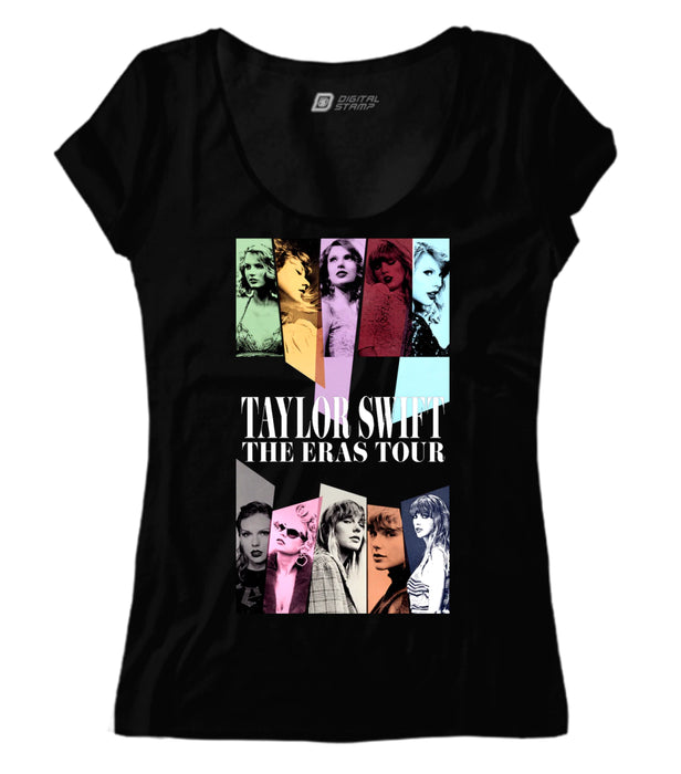 Taylor Swift Women's The Eras Tour 01 Premium Quality Cotton T-Shirt - 100% Cotton Premium Tees - Remera Taylor Swift The Eras Tour 01 Mujer