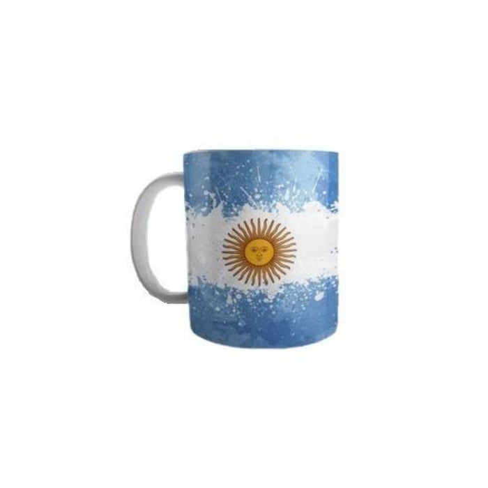 Taza Bandera Argentina Caneca de Café Xícara de Chá Design da Argentina - Xícara de Cerâmica Impressa em Ambos os Lados 