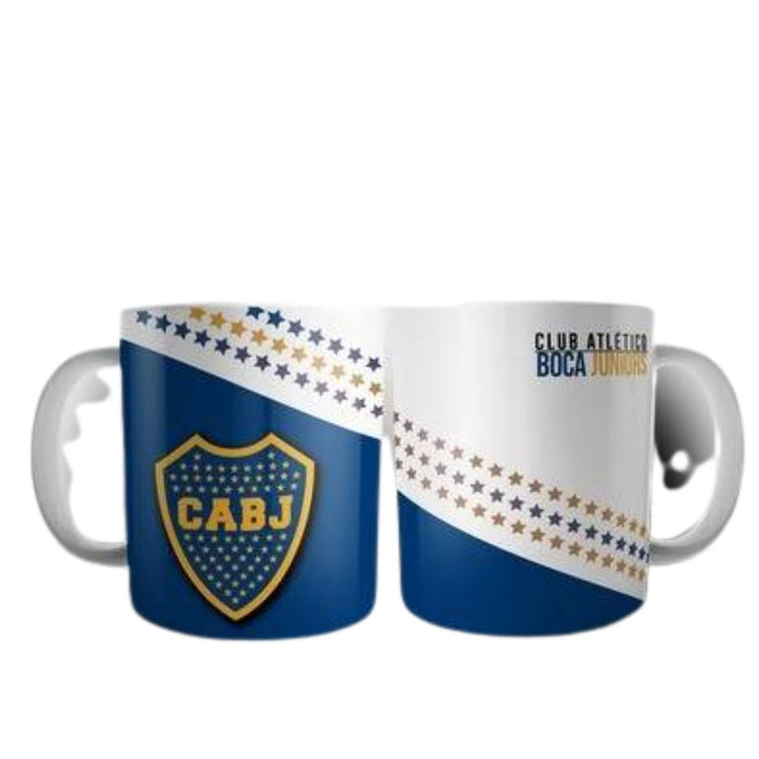 Caneca de café Taza Boca Juniors Escudo Xícara de chá Boca Football Team Design - Copo de cerâmica impresso em ambos os lados 