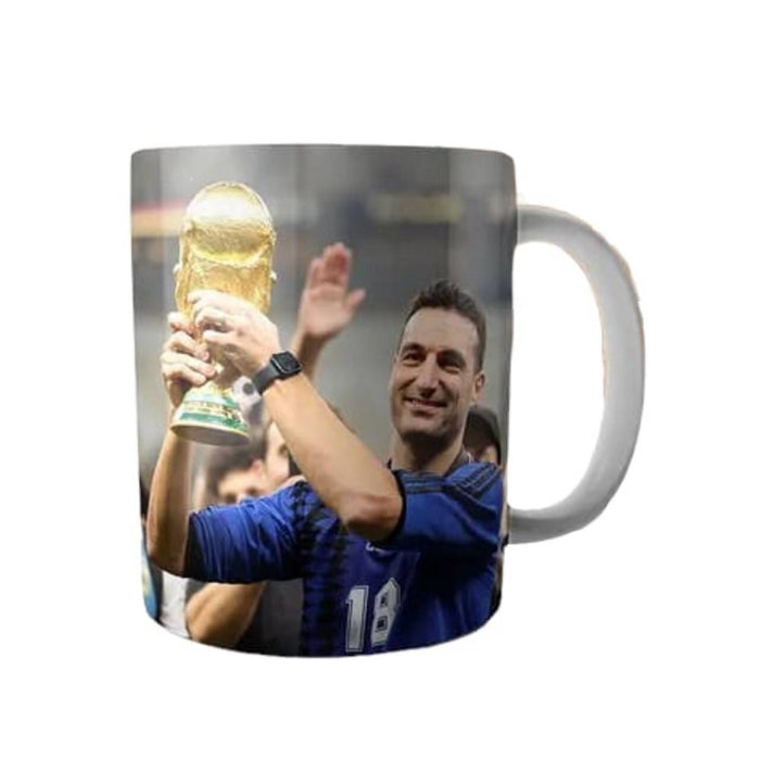 Taza Cerámica Lionel Scaloni DT Ceramic Coffee Mug Tea Cup Scaloni DT Qatar 2022 Design - Ceramic Cup Printed On Both Sides