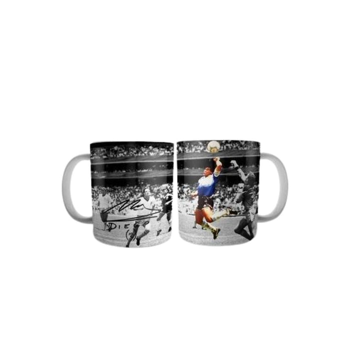 Taza La Mano De Dios Maradona Coffee Mug Tea Cup Diego Maradona "The Hand Of God" Goal Design - Ceramic Cup Printed On Both Sides