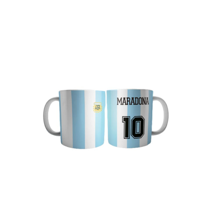 Taza Maradona Caneca de Café Xícara de Chá Maradona 10 Design - Xícara de Cerâmica Impressa em Ambos os Lados 