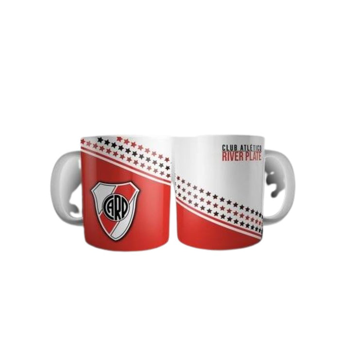 Taza River Plate Escudo Caneca de Café Xícara de Chá River Football Team Design - Copo de Cerâmica Impresso em Ambos os Lados 