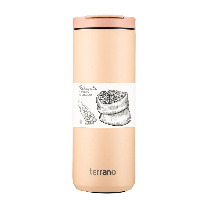 Terrano | Hermetic Screw Cap Thermal Travel Mug - Premium Insulated Tumbler | 500 ML