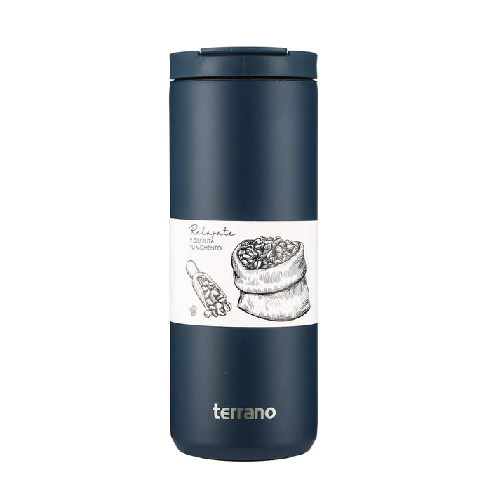 Terrano | Hermetic Screw Cap Thermal Travel Mug - Premium Insulated Tumbler | 500 ML