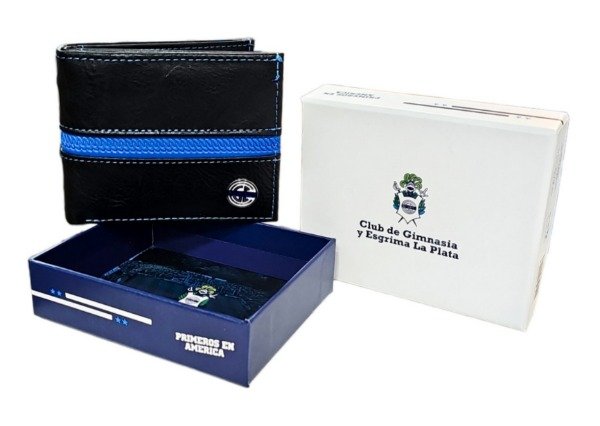 The Hincha House Leather Official Gimnasia Wallet - Stylish and Functional - Billetera Cuero Oficial Gimnasia