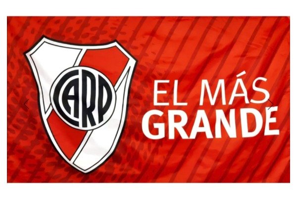 The Mas Grande | Official River Plate Flag - Estadio Monumental Emblem | 90 cm x 150 cm