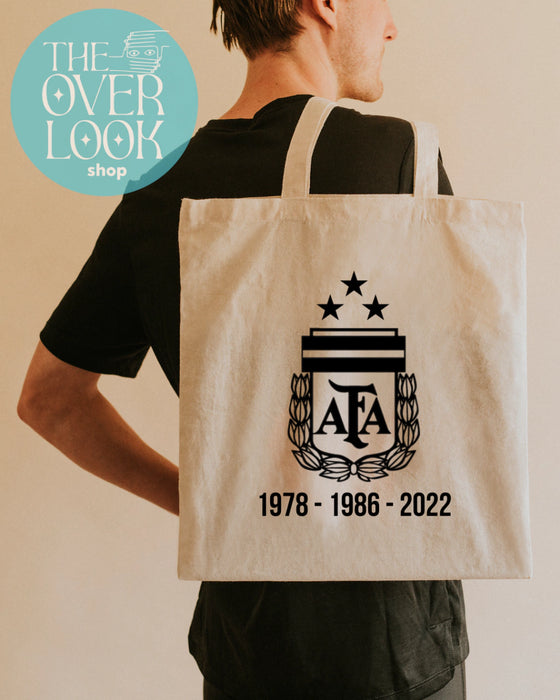 The Over Look | Argentina AFA Shield Canvas Tote Bag