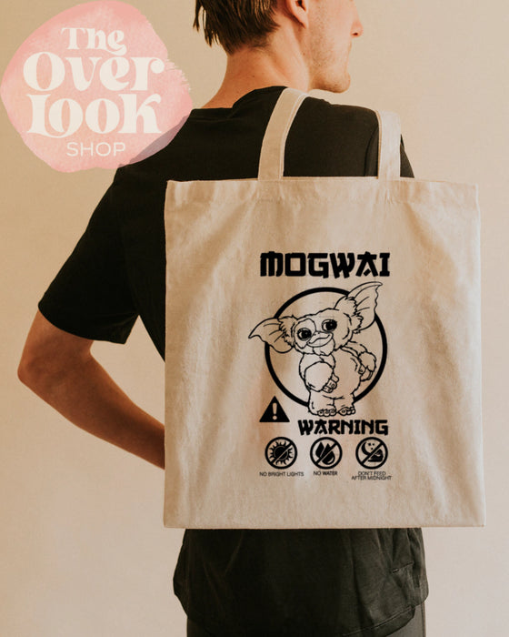 The Over Look | Gremlins Mogway Warning Canvas Tote Bag