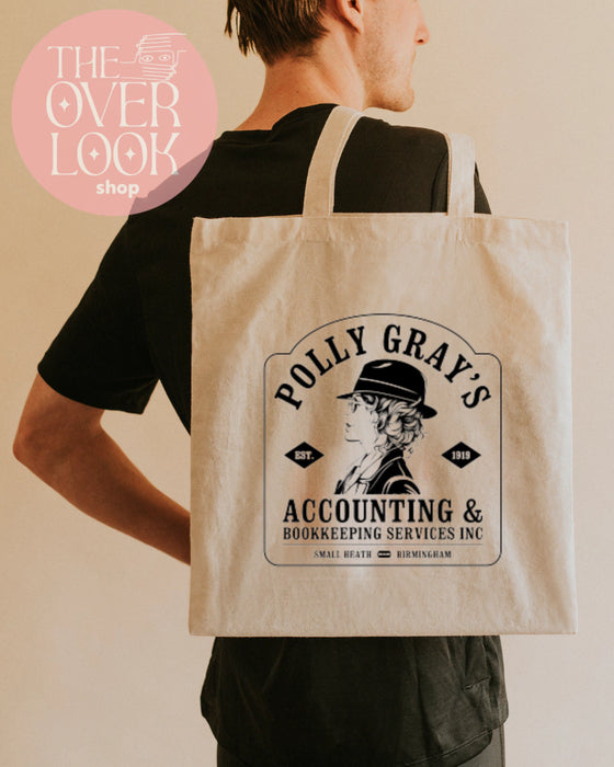 The Over Look | Peaky Blinders Polly Gray Canvas Tote Bag