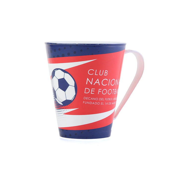 Tienda Nacional Taza Cónica de Plástico 360 ML C.N.DE F - Producto Oficial del Equipo Nacional de Fútbol de Uruguay - Decanos del Fútbol Uruguayo - Mercancía Auténtica