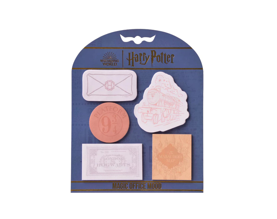 Mooving Harry Potter Self-Stick Notes Set - Hogwarts Inspired Sticky Notes for Office, School, and Home - 100 Sheets