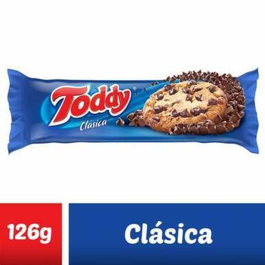 Toddy Galletitas Butter Cookies with Chocolate Chips, 126 g / 4.4 oz (pack of 3)