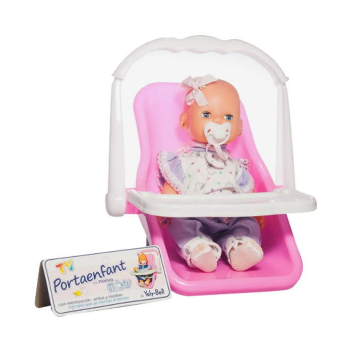 Yoly Bell Bebote with Bebesit 28 cm in Bag - Adorable Baby Doll Set for Endless Play