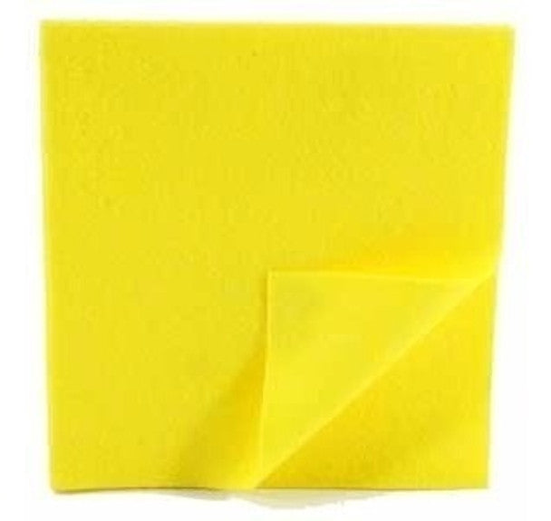 Pano de Limpeza Multiuso Trapo Amarillo Absorvente e Resistente, 38 cm x 40 cm 