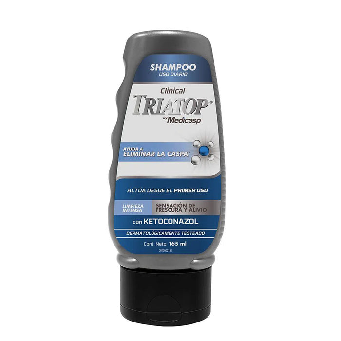 Triatop Shampoo Anti Caspa Clinical, Anti-Dandruff Shampoo with Ketoconazole, 165 ml / 5.82 fl oz