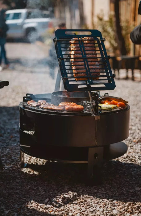 Tromen Duomo - Premium Dark Grey Wood Fire Grill - Authentic Argentine Barbecue Experience