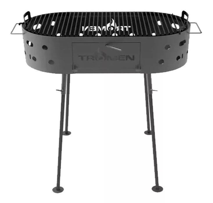 Tromen Duomo Mobile Oval Grill - Perfect for Outdoor Grilling Enthusiasts
