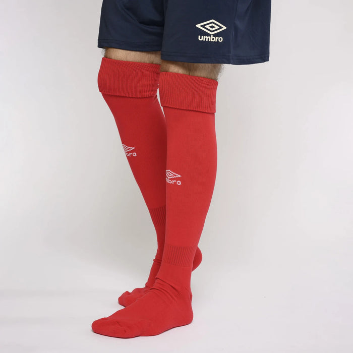 Calcetines de Fútbol Oficiales para Hombre, Rojos de Algodón - Edición del Equipo Nacional de Uruguay - Orgullo del Fútbol Uruguayo - Producto Oficial Umbro