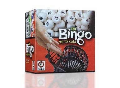 Un Bingo En Mi Casa Bingo Jogo de Lotaria com Gaiola, Tabuleiro, Bolas, Cartas e Fichas Jogo Familiar de Ruibal 
