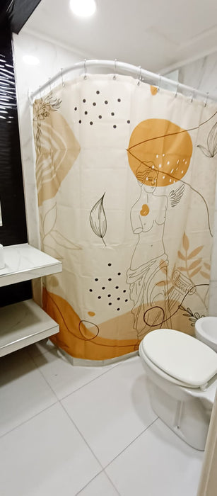 Solcitos Moda Venus Bathroom Curtains - Large, Compatible with Any Shower Size - Cortinas de Baño Venus 1.80 m x 1.80 m