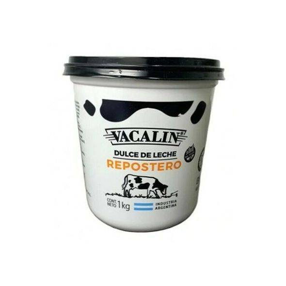 Vacalin Dulce de Leche Repostero Milk Confiture Wholesale Bulk Box, 1 kg / 35.3 oz ea (box of 6 count)