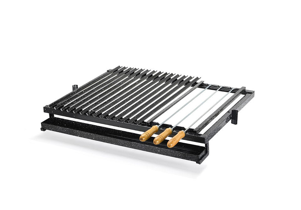 Valiparri Marco para Brochet, Skewer Frame, for Use on a Rolling Grill, 18 cm x 39 cm / 7.08" x 15.35"