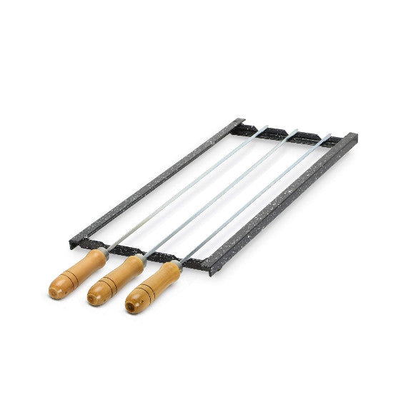 Valiparri Marco para Brochet, Skewer Frame, for Use on a Rolling Grill, 18 cm x 39 cm / 7.08" x 15.35"