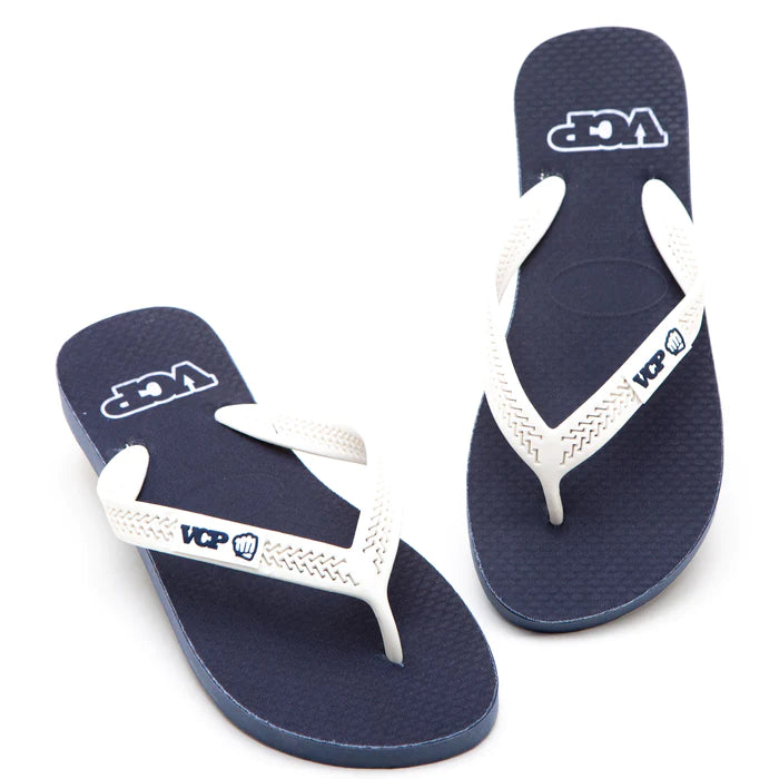 Van Como Piña Blue and White Flip Flops - Dive into Style and Comfort with Every Step