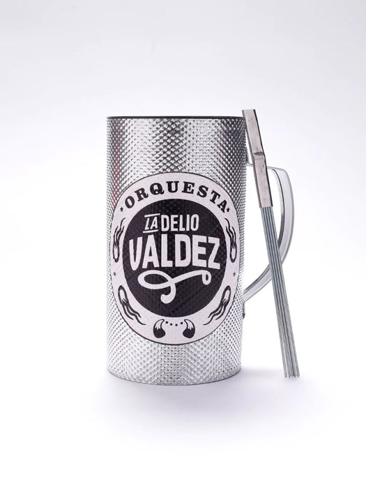 La Delio Valdez Vaso Güira Clásico - Guiro Shaker Tumbler, 750 ml / 25.4 fl oz cap