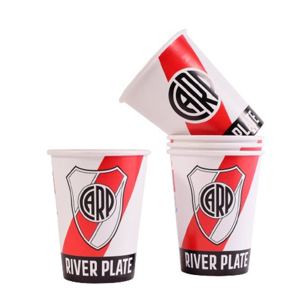 Vasos Polipapel River Plate 10 Peças Copos de Papel para Festas Copos de Papel para Água, Suco, Café ou Chá (10 unidades) 