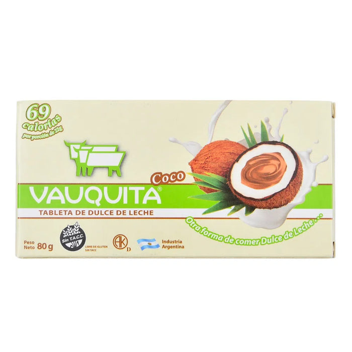 Vauquita Coco Coconut Dulce de Leche Bar (box of 18 units)