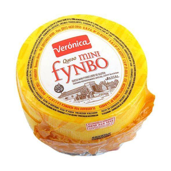 Verónica Queso Mini Fynbo Semi-Hard & Soft Flavored Cheese Whole Wheel - Gluten Free, 4 kg / 8.8 lb (approx)
