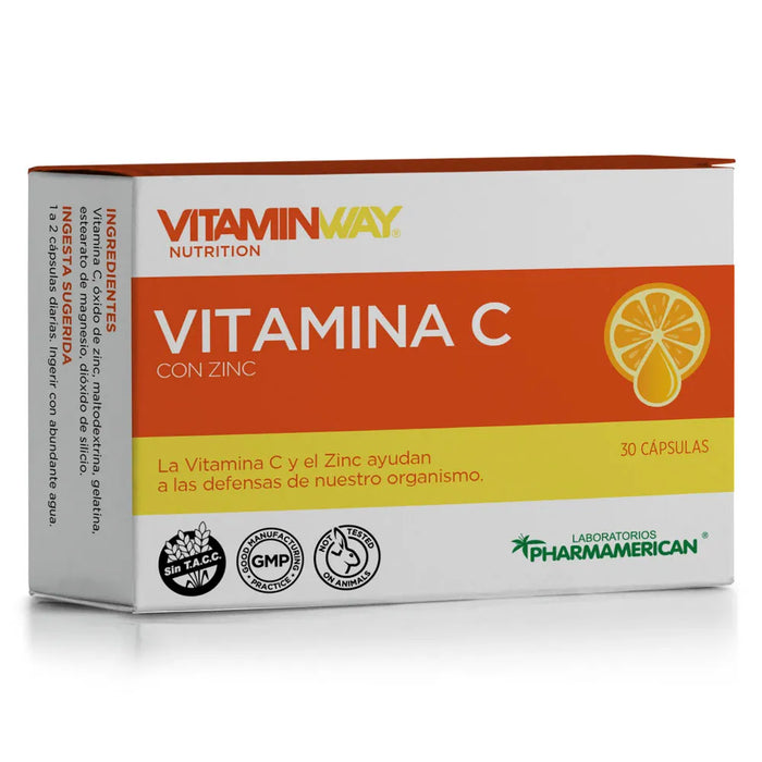 Vitamin Way Vitamin C with Zinc - 500mg, Immune Support