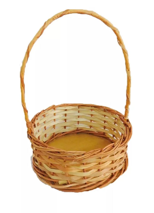 Wicker Basket with Handle - Perfect for Easter and Diaper Changing Station - 15 cm