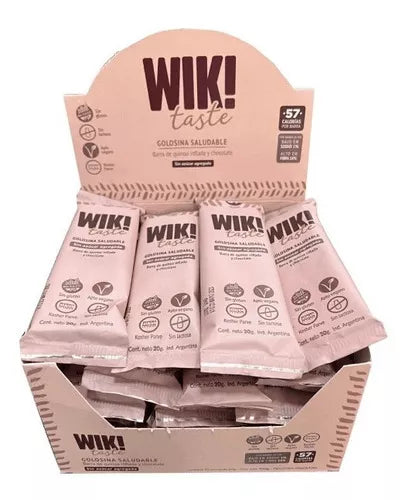 Wik Puffed Quinoa and Chocolate Bars Barritas De Quinoa Inflada Y Chocolate 20 g /0.70 oz (Box of 20)
