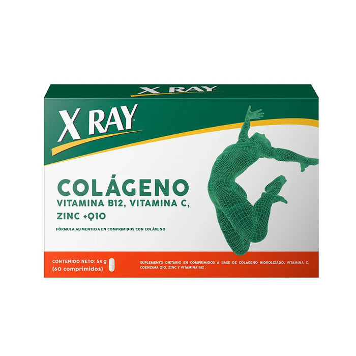 X-Ray Collagen | - CoQ10 , Vitamin C , Vitamin B12 , Zinc - 60 Tablets