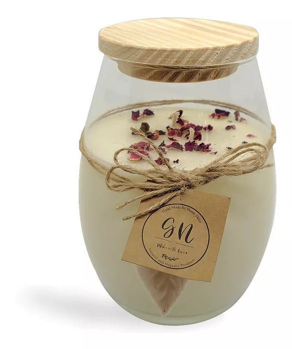 XL Paris Soy Wax Candle in Glass Jar with Lid - Aromatic Ambiance