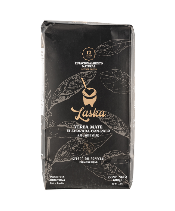 Laska Mates Presents: Premium Yerba Mate Special Selection - Naturally Aged, Low-Dust Mate for Exquisite Enjoyment 500 g / 1.1 lb