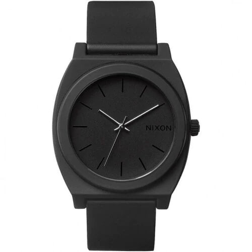 Nixon Reloj Time Teller P Matte Black Watch Premium Black Stainless Steel  - Classic Elegance