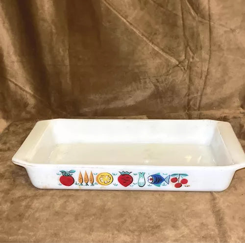 Kinglass Vintage Ceramic Baking Dish from the 1950s - Opaline Antique Ovenware