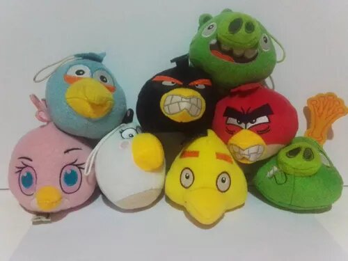 McDonald's Angry Birds Plush Toys Complete Collection 2015 (8 count)