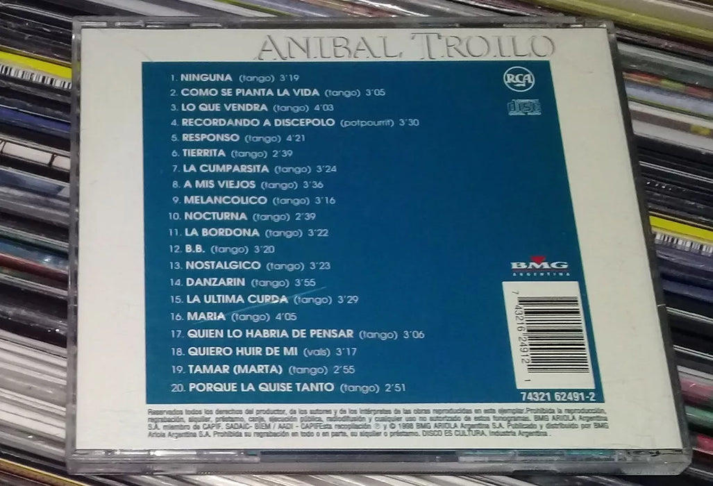 Tango CD by Anibal Troilo Obras Completas Complete Works on RCA, Volume 10 1998