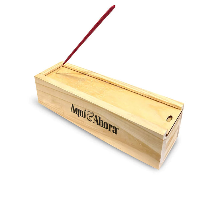 Cajitas Porta Sahumerio Handcrafted Cedar Incense Holder Boxes - Perfect for Storing and Burning Your Favorite Incense