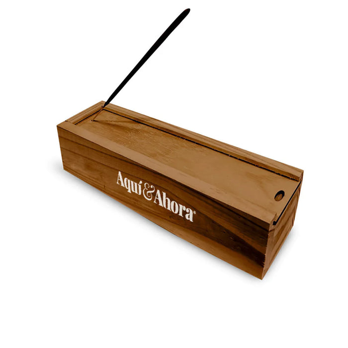 Cajitas Porta Sahumerio Handcrafted Cedar Incense Holder Boxes - Perfect for Storing and Burning Your Favorite Incense